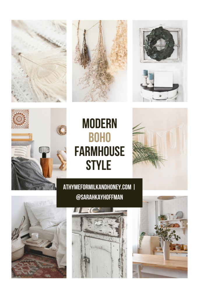 Modern Boho Farmhouse Style with athymeformilkandhoney.com #boho #bohofarmhouse #bohemianstyle