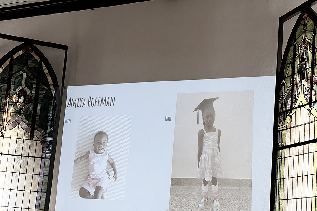 Amiya preschool graduation then and now