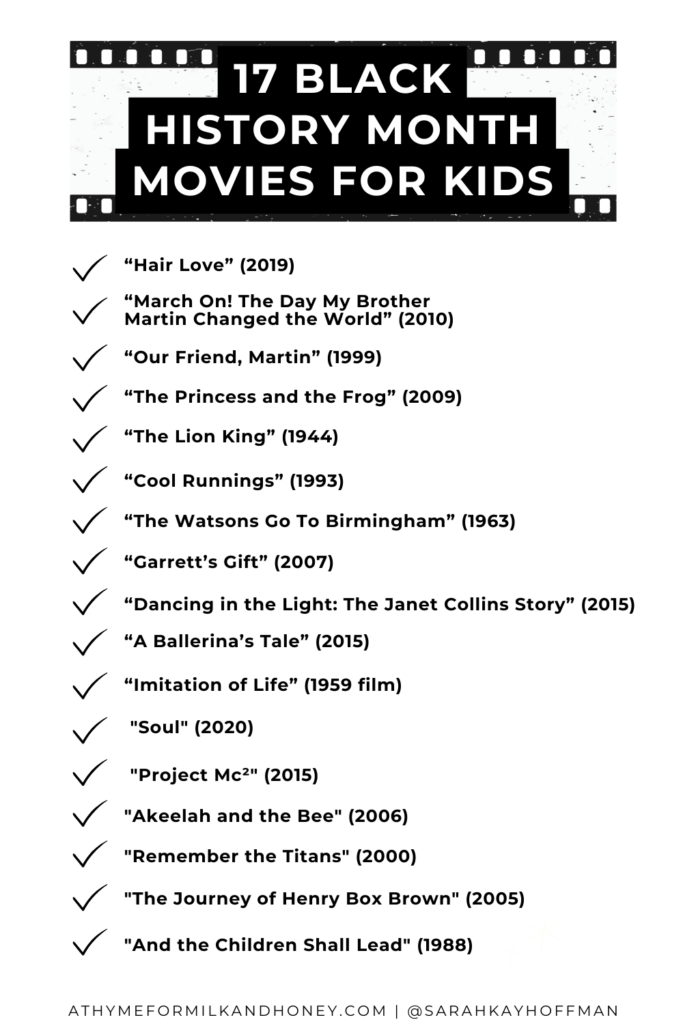17 Black History Month Movies for Kids (1)
